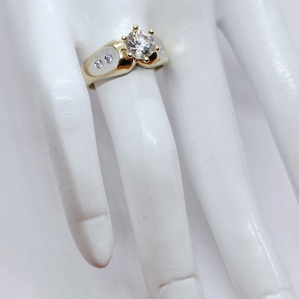 💍 Wedding Ring 💍 Solitaire Diamond, 14K Gold - Picture 12 of 16